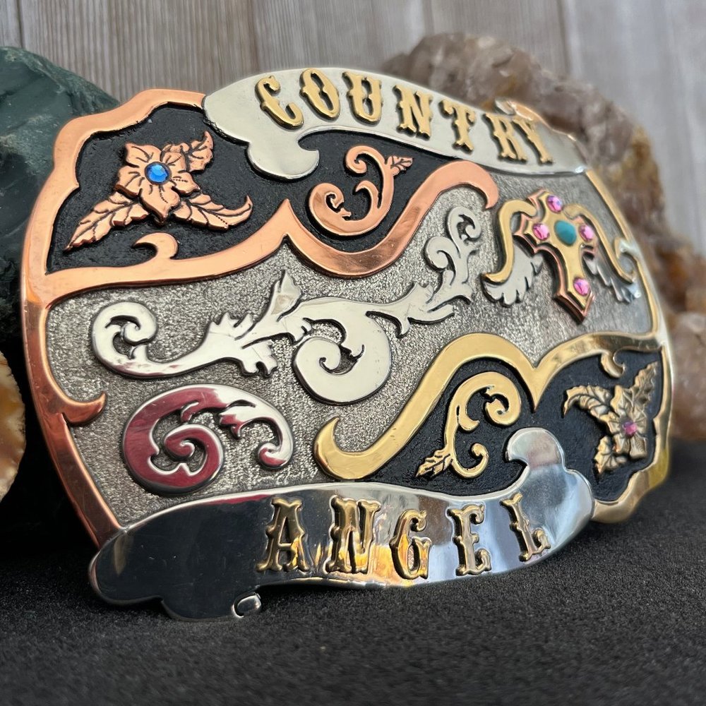 Handmade Country Angel Belt Buckle